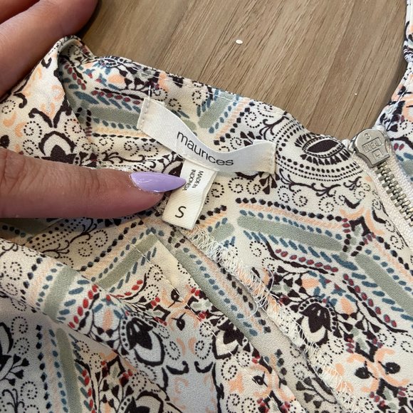 Patterned Dress Shirt - Maurices - Small - Picture 10 of 14